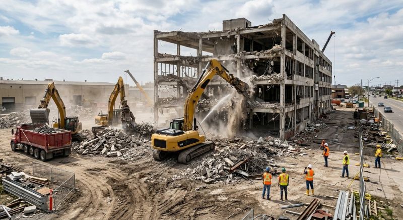 Commercial Site Demolition in Sacramento, CA