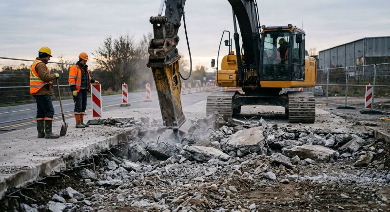 Concrete Pavement Demolition in Sacramento, CA