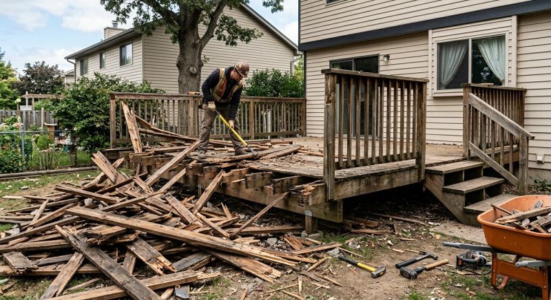 Porch Demolition in Sacramento, CA