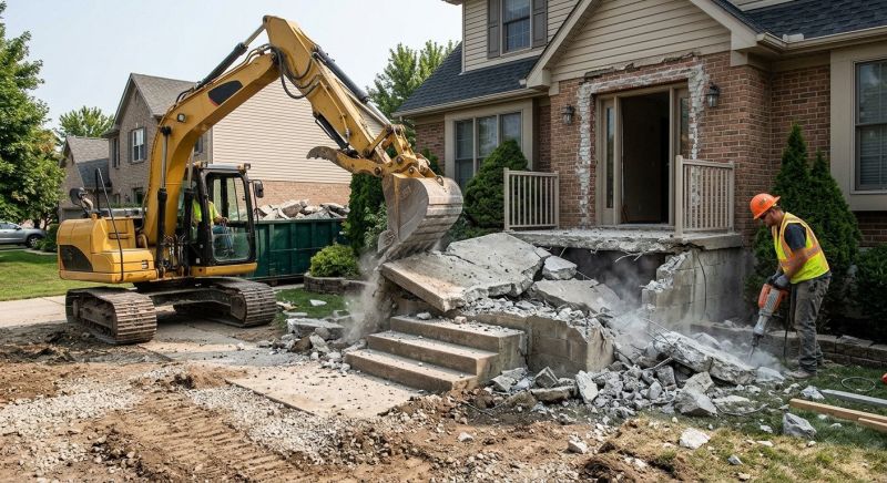 Sidewalk Demolition in Sacramento, CA